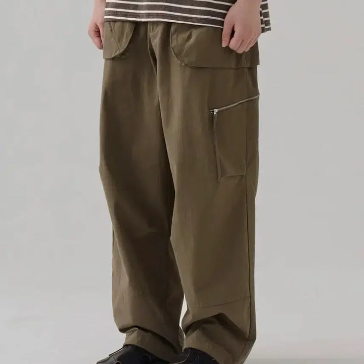 [BUNJANG] Nohant Balloon Pocket Pants (Khaki) - Size 0 / 노운 balloon pocket pants (khaki) 0
