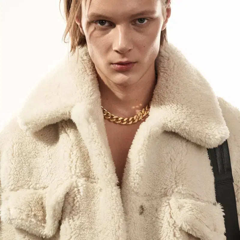 [BUNJANG] System Homme 23FW Wool Blend Fur Jacket / 시스템옴므 23fw 파리컬렉션 울 블렌드 퍼 자켓