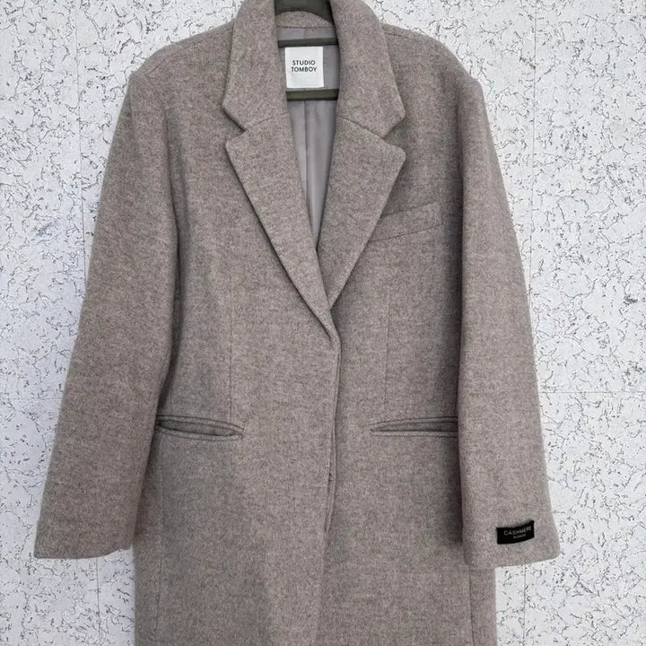 [BUNJANG] Studio Tomboy Herringbone Oversized Half Coat / 스튜디오 톰보이 헤링본 오버 자켓 (하프코트)