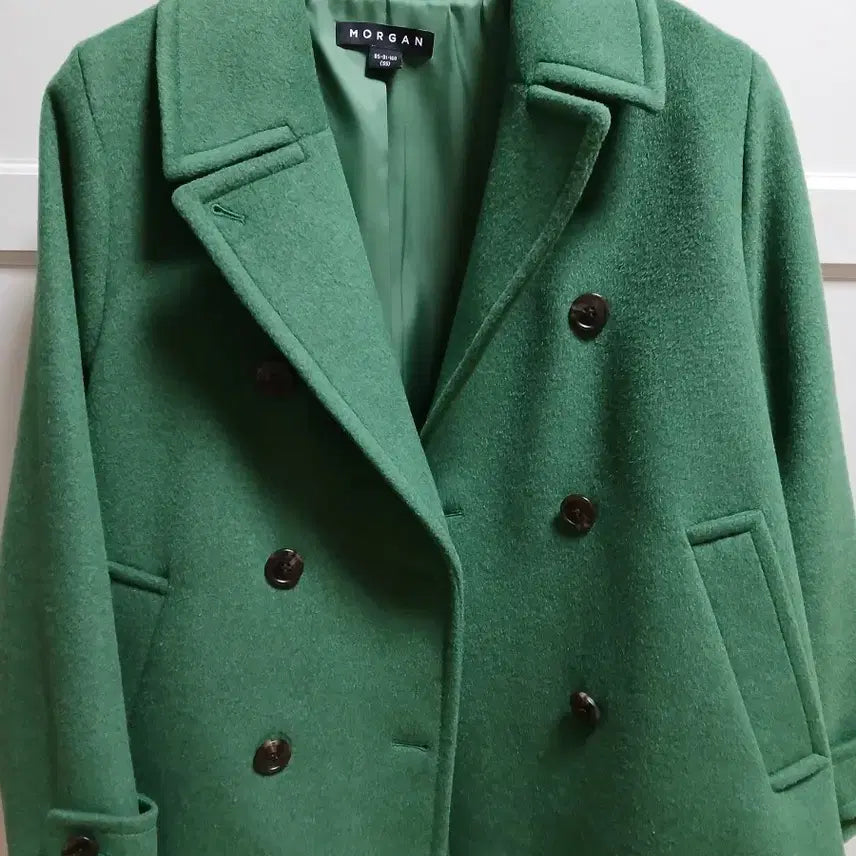 [BUNJANG] MORGAN Green Double Coat / MORGAN 모르간 그린색 더블 코트 77까지가능