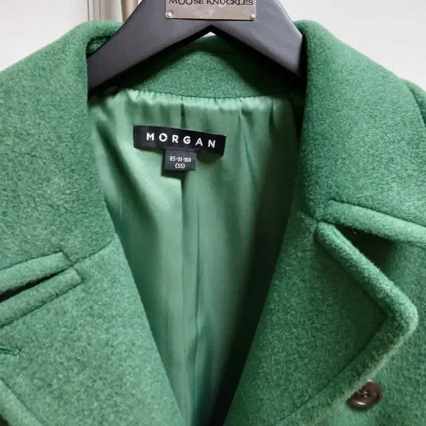 [BUNJANG] MORGAN Green Double Coat / MORGAN 모르간 그린색 더블 코트 77까지가능