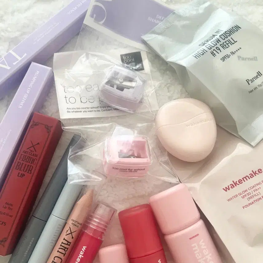 [BUNJANG] Cosmetics Bundle - Cool Tone Makeup / 화장품 일괄판매 쿨톤메이크업 웨이크메이크 블러셔 틴트 투쿨포스쿨 파넬쿠션