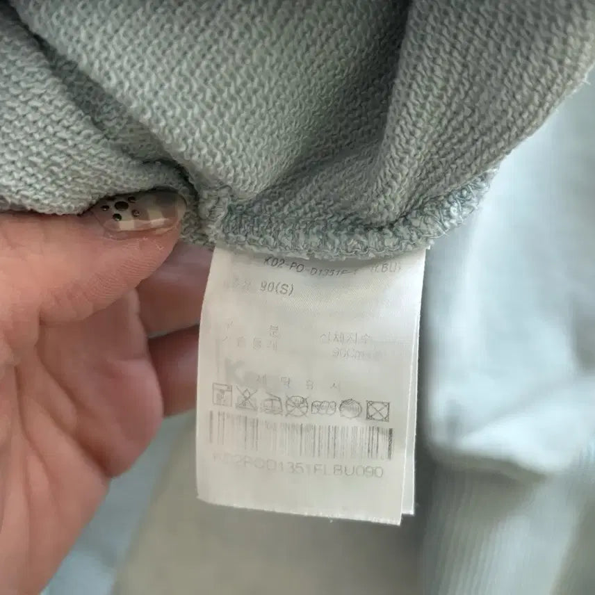 [BUNJANG] Keds Crop Hoodie / 케즈 Keds 소라색 후드티