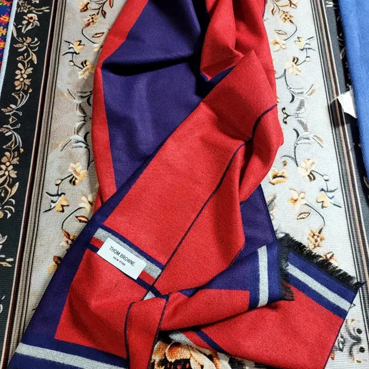 [BUNJANG] Thom Browne Two-Tone Scarf / 고급 투톤 톰브라운머플러 새상품