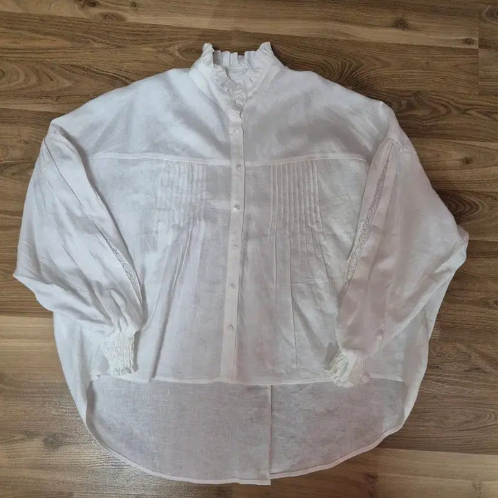 [BUNJANG] ONOMATOPEE Linen 100% Women's Shirt Outer / 일본 ONOMATOPEE 마100% 여성 셔츠 아우터