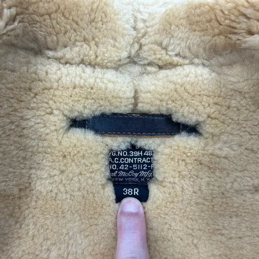 [BUNJANG] Real McCoy B-6 Mustang Jacket / [38] 리얼맥코이 B-6 B6 무스탕 무통