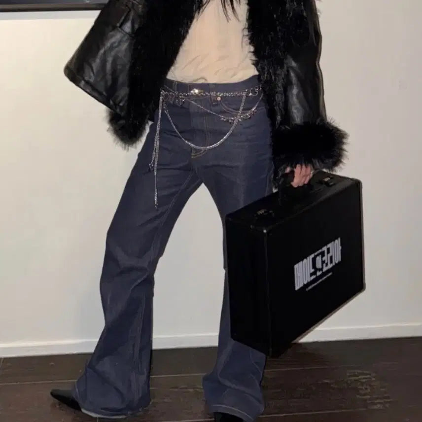 [BUNJANG] Kiok Flare Denim Pants / kiok 키옥 플레어 데님 팬츠