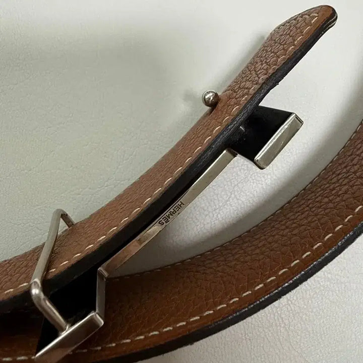 [BUNJANG] Hermès H Buckle Leather Belt / 에르메스 H 버클 가죽 벨트 블랙