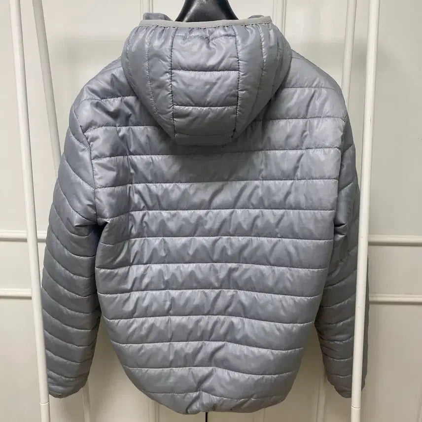 [BUNJANG] Hooded Padded Jacket / 경량 패딩 후드 그레이 회색 후디 자켓 점퍼