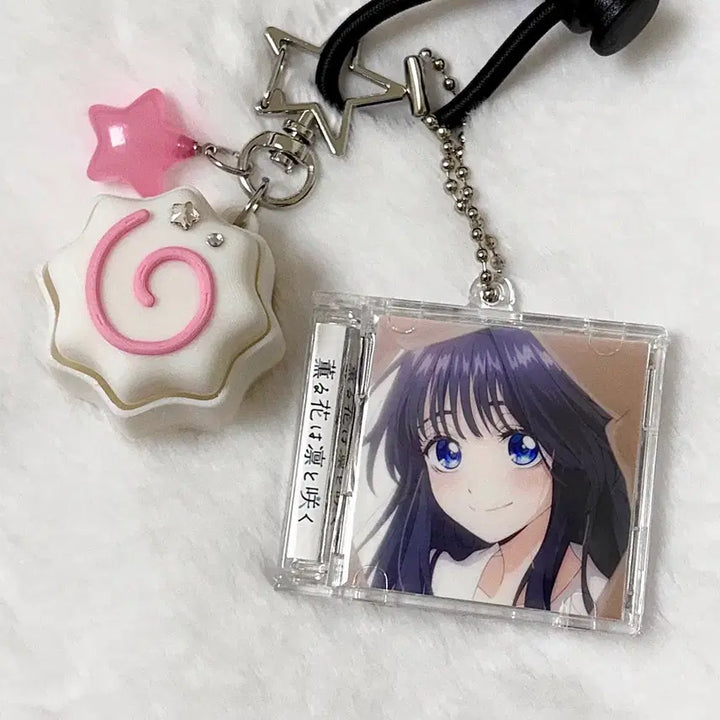 [BUNJANG] Fragrant Flowers Bloom Valiantly Acrylic NFC Keyring / [향기로운 꽃은 늠름하게 핀다] NFC 와구리 ver.1  아크릴 키링