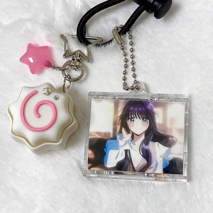 [BUNJANG] Fragrant Flowers Bloom Valiantly Acrylic NFC Keyring / [향기로운 꽃은 늠름하게 핀다] NFC 와구리 ver.1  아크릴 키링