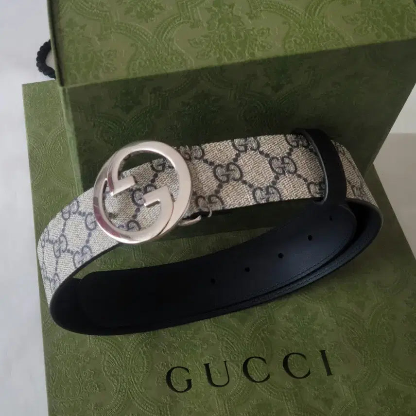 [BUNJANG] Gucci 703147 Belt / [새상품]구찌 벨트 네이비 703147