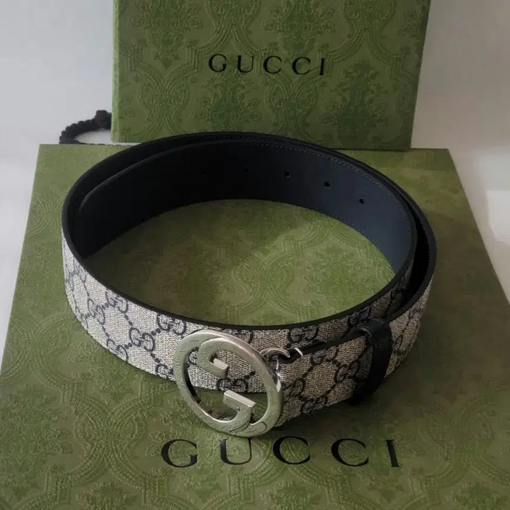 [BUNJANG] Gucci 703147 Belt / [새상품]구찌 벨트 네이비 703147