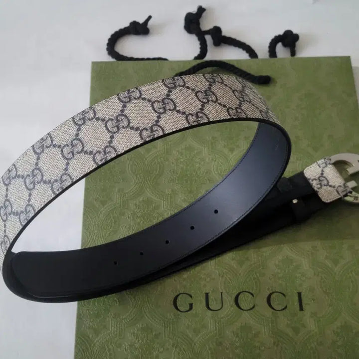 [BUNJANG] Gucci 703147 Belt / [새상품]구찌 벨트 네이비 703147