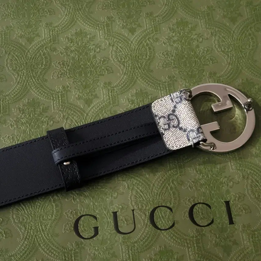 [BUNJANG] Gucci 703147 Belt / [새상품]구찌 벨트 네이비 703147