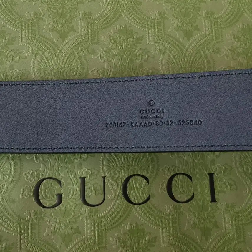 [BUNJANG] Gucci 703147 Belt / [새상품]구찌 벨트 네이비 703147