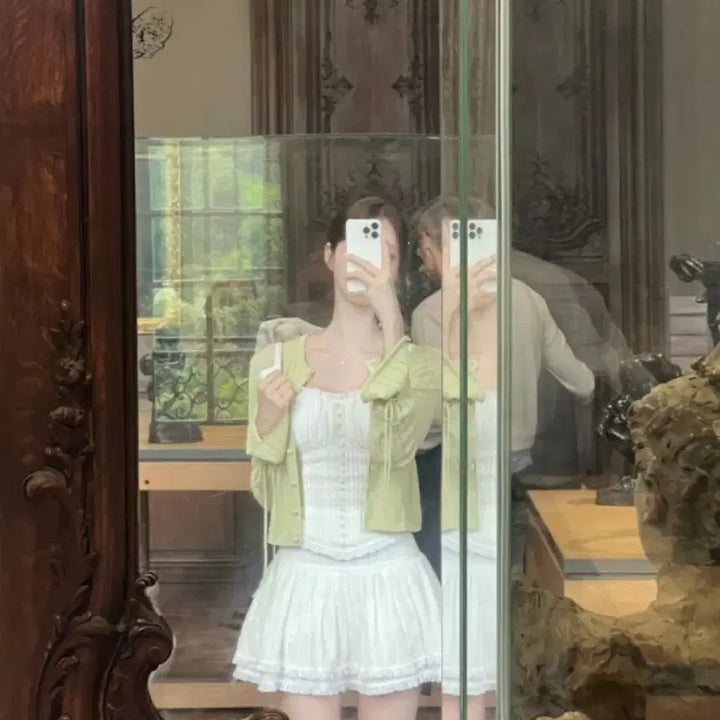 [BUNJANG] Labelle Blanc Antique Frill Set Up / 라벨르블랑 앤티크 프릴 셋업