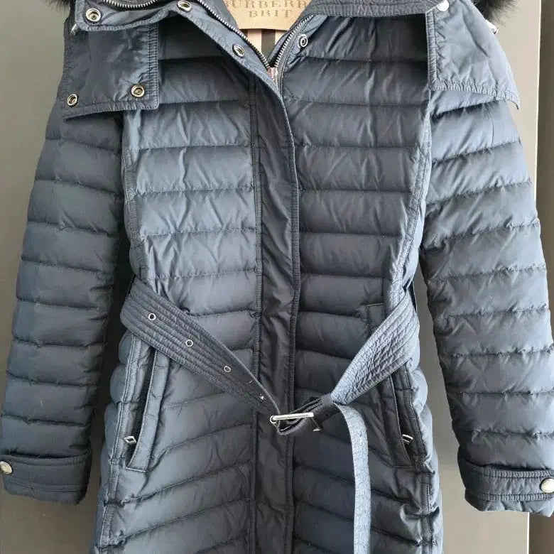 [BUNJANG] Burberry Brit Puffer Fox Fur XS / 버버리 브릿 패딩 폭스퍼 XS 팝니다