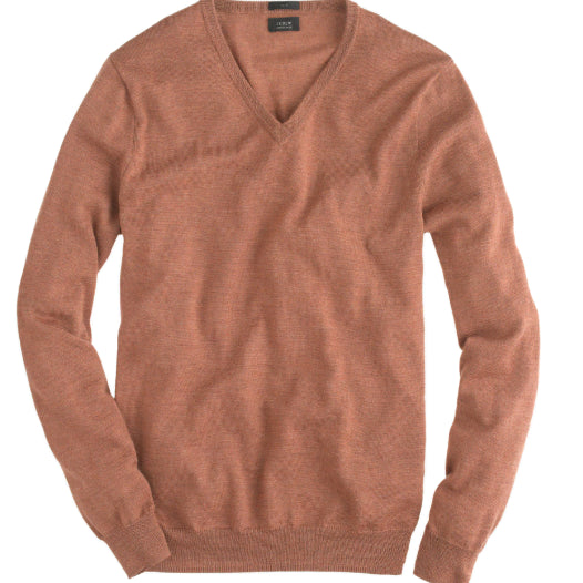 [BUNJANG] J.Crew Merino Wool V-Neck Sweater - Camel - S / 제이크루 v넥 메리노울 스웨터 / 카멜 / S