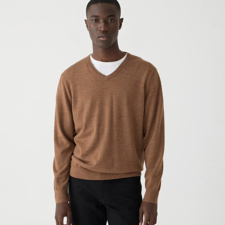 [BUNJANG] J.Crew Merino Wool V-Neck Sweater - Camel - S / 제이크루 v넥 메리노울 스웨터 / 카멜 / S