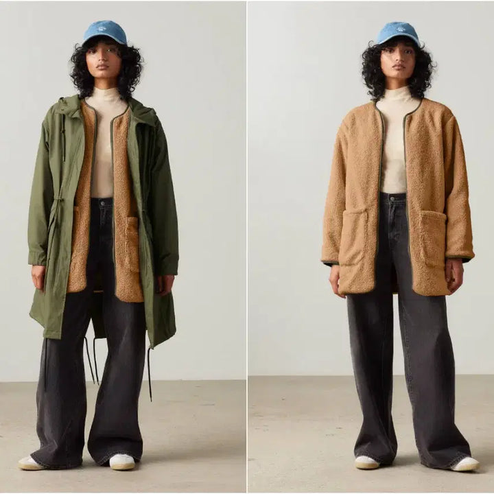 [BUNJANG] Levi's Women's Fishtail Parka Jacket / 리바이스 우먼스 여성 피쉬테일파카 야상점퍼 롱기장