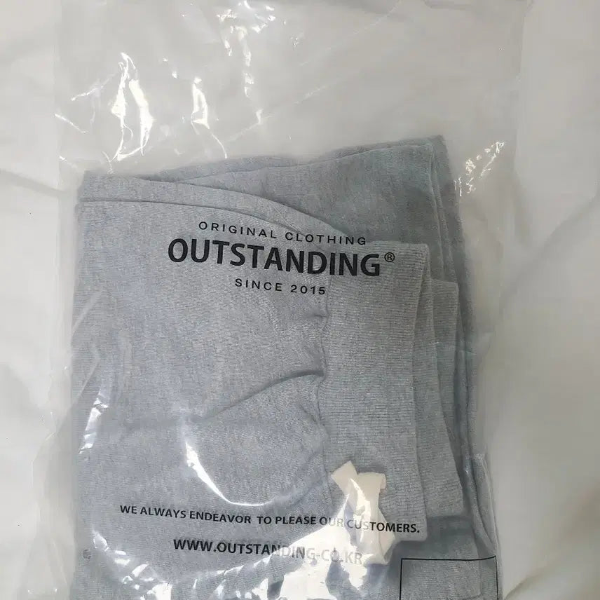 [BUNJANG] Outsanding Melange Gray Sweat Shorts / [새상품] 아웃스탠딩 멜란지 그레이 스웻 반바지
