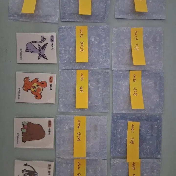 [BUNJANG] Pokemon 1st & 2nd Generation Tteokbokki Stickers / 포켓몬  1-2 세대 띠부씰