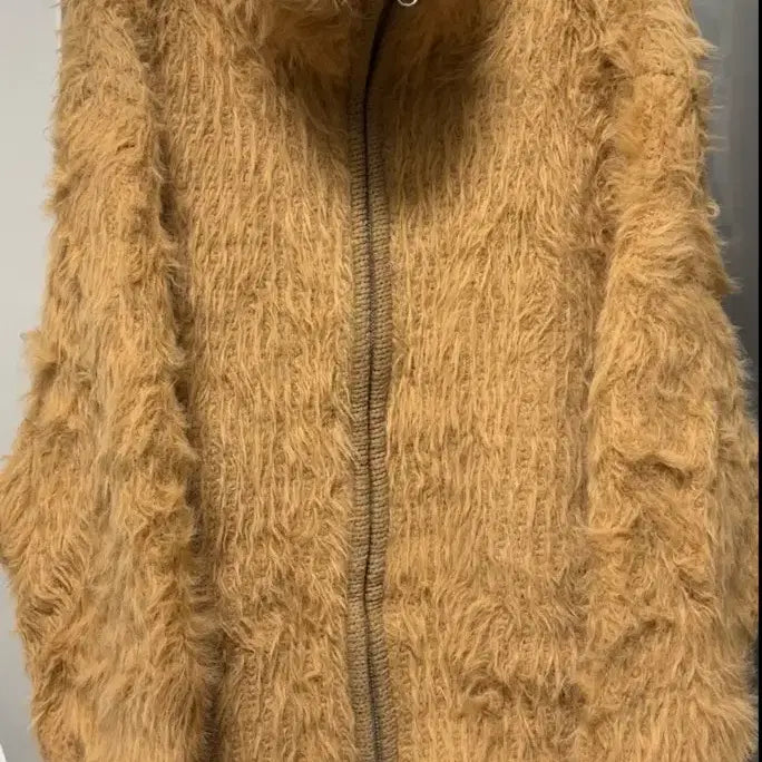 [BUNJANG] Nothing Everthing Heavy Knit Zip-up Outerwear / 낫띵에브리띵 헤비니트 집업 아우터
