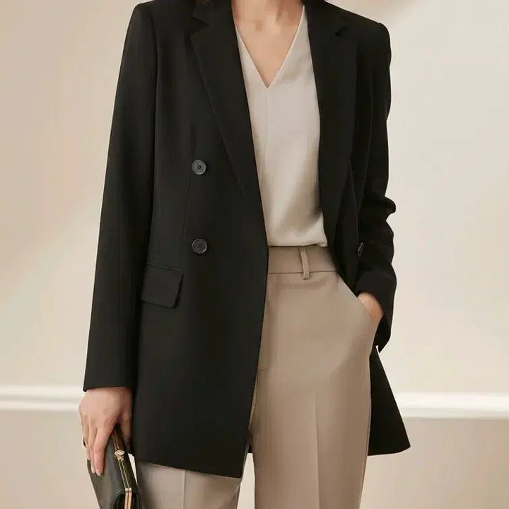 [BUNJANG] Vera Wang Double-Button Blazer Jacket (Size 55) / 베라왕 더블버튼 정장 자켓 55사이즈