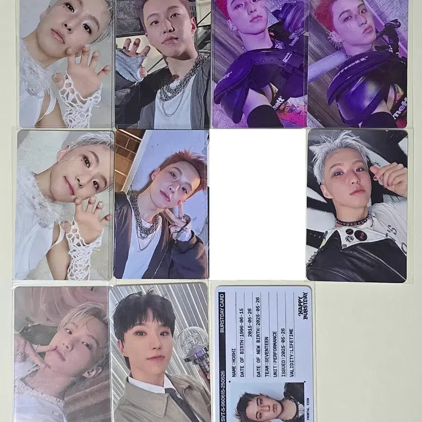 21장] 세븐틴 호시 포카 트레카 캐럿존 멤버십 키트 ID GV 호우콘