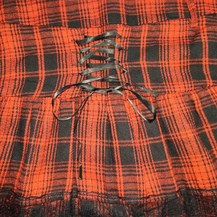 [BUNJANG] ROMWE Frill Gothic Punk Skirt / [새상품/택포]양산형 지뢰계 고스로리 고스펑크 고딕 프릴 ROMWE 치마