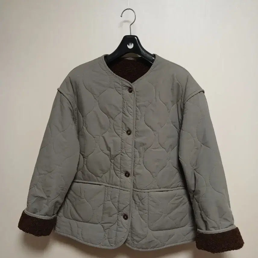 [BUNJANG] Quilted Puffy Jacket Coat M / 퀼팅 뽀글이 자켓 코트 M