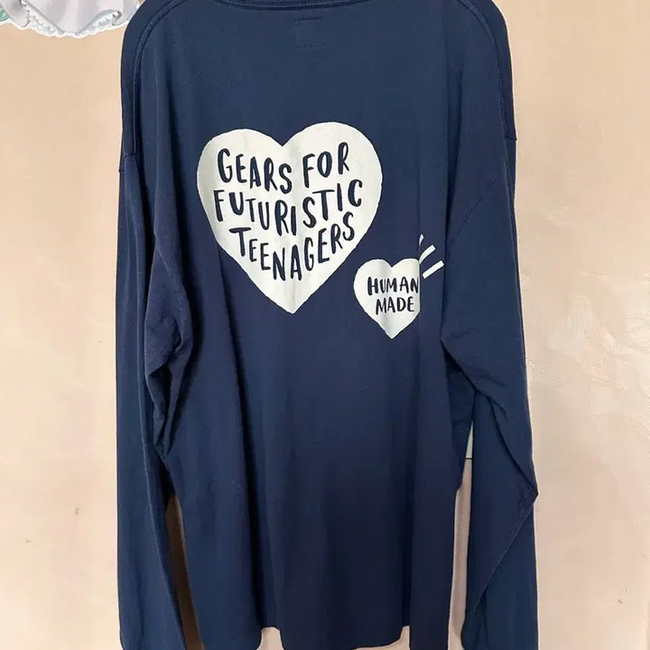 [BUNJANG] Human Made Graphic Long Sleeve T-shirt Navy / XL) 휴먼메이드 그래픽 롱슬리브 티셔츠 #6 네이비