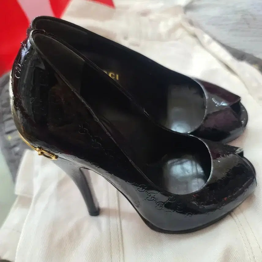 [BUNJANG] Gucci Black High Heel Pumps / 구찌 블랙 하이힐34