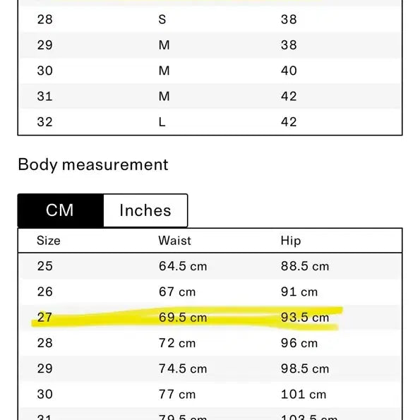 [BUNJANG] Arket Maple Jeans / 아르켓 메이플 진 청바지