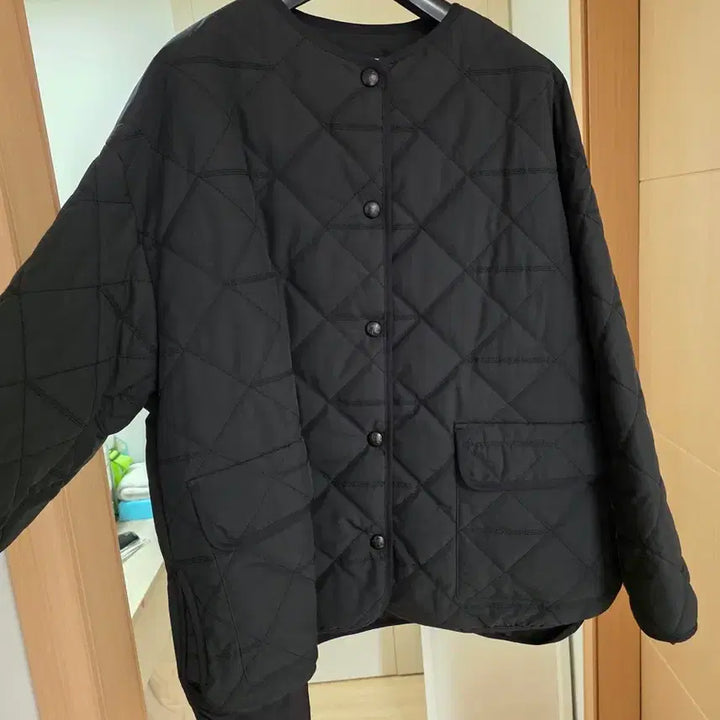 [BUNJANG] TIME Black Quilted Jacket / TIME 타임 블랙 퀼팅 자켓