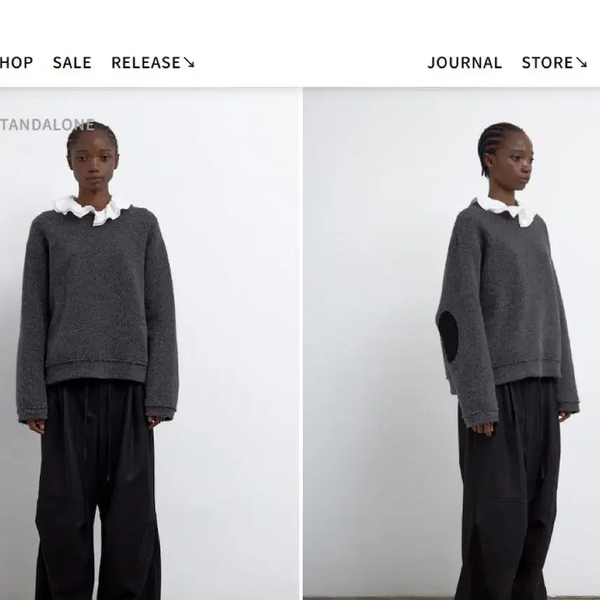 [BUNJANG] Stand Alone Knit Sweater / 스탠드얼론 니트