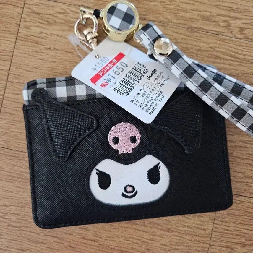 [BUNJANG] Sanrio Kuromi Face Card Wallet / 산리오 쿠로미 페이스 카드지갑