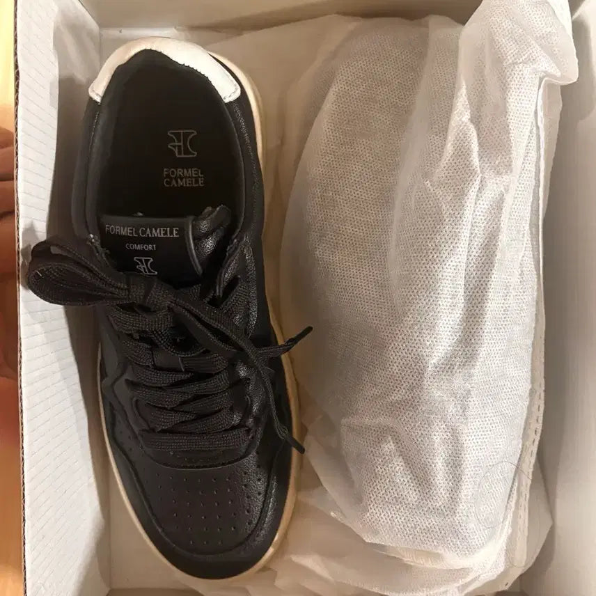 [BUNJANG] Pommel Chamele Women's Sneakers Black / 포멜 카멜레 여성 스니커즈 블랙 235