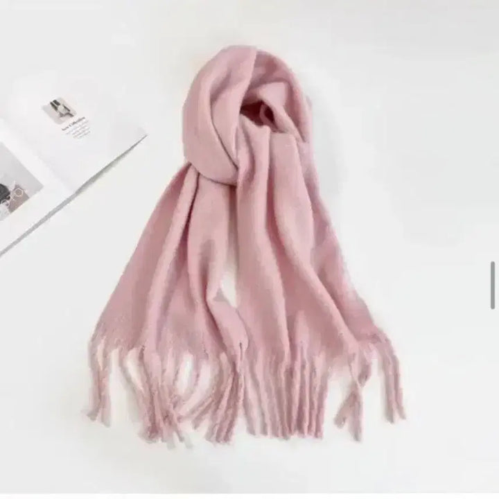 [BUNJANG] Ablie Pink Scarf / 분홍색 핑크 머플러 목도리 에이블리 판매 지그재그 옷장정리 스카프