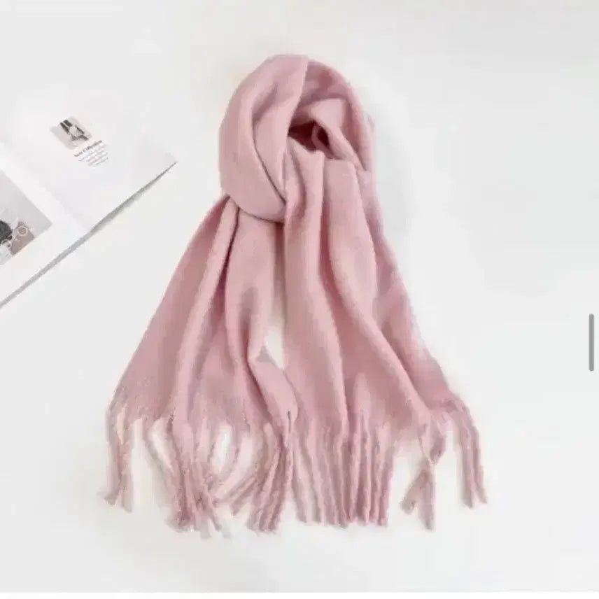 [BUNJANG] Ablie Pink Scarf / 분홍색 핑크 머플러 목도리 에이블리 판매 지그재그 옷장정리 스카프