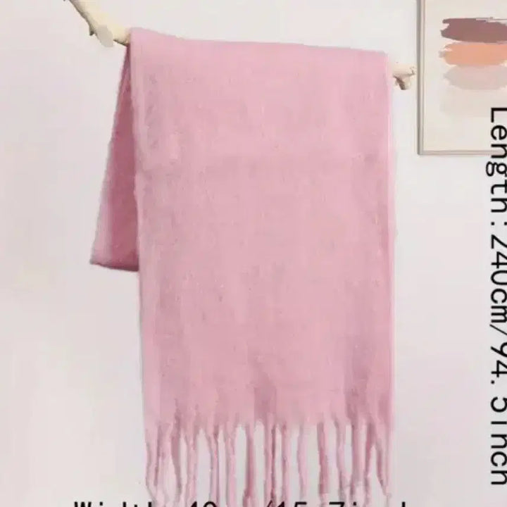 [BUNJANG] Ablie Pink Scarf / 분홍색 핑크 머플러 목도리 에이블리 판매 지그재그 옷장정리 스카프