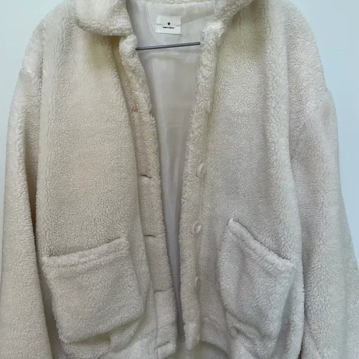 [BUNJANG] merry jenny Ivory Poodle Jacket / merry jenny 아이보리 뽀글이 자켓