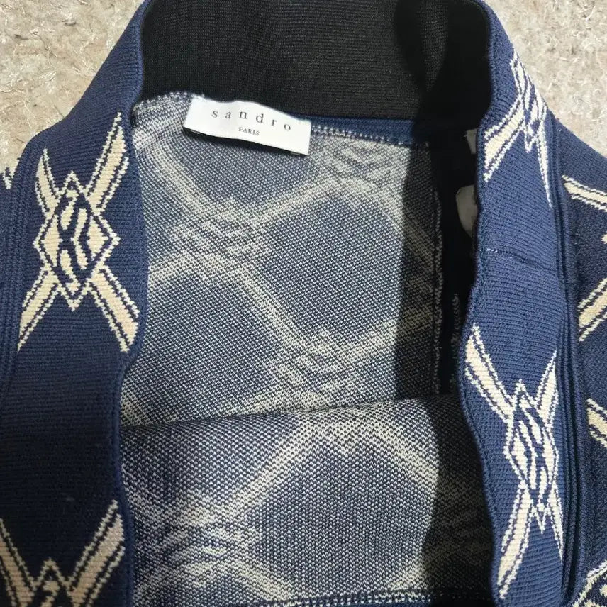 [BUNJANG] Sandro Patterned Navy Skirt / 여성1사이즈(26) 산드로 스판치마