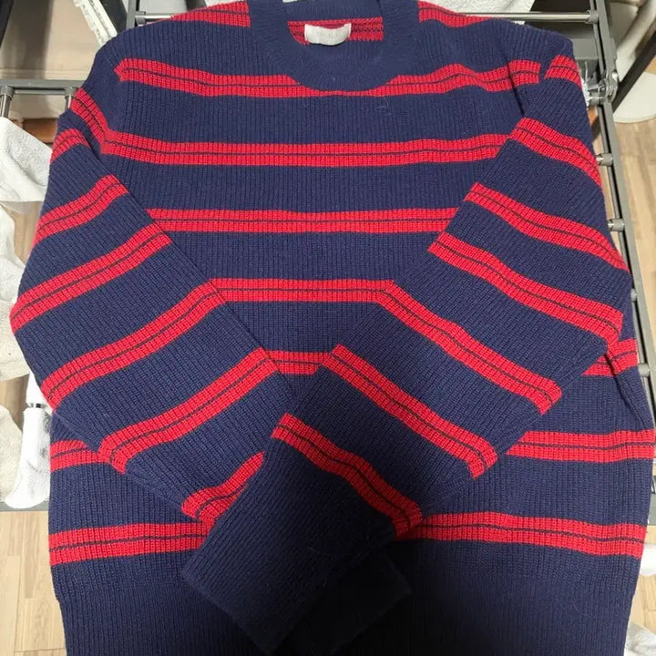 [BUNJANG] Moma Design Knit Red Navy 48 / 모마디자인 니트 레드 네이비 48