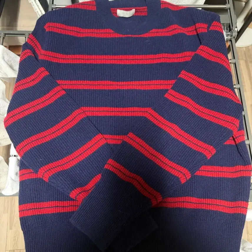 [BUNJANG] Moma Design Knit Red Navy 48 / 모마디자인 니트 레드 네이비 48