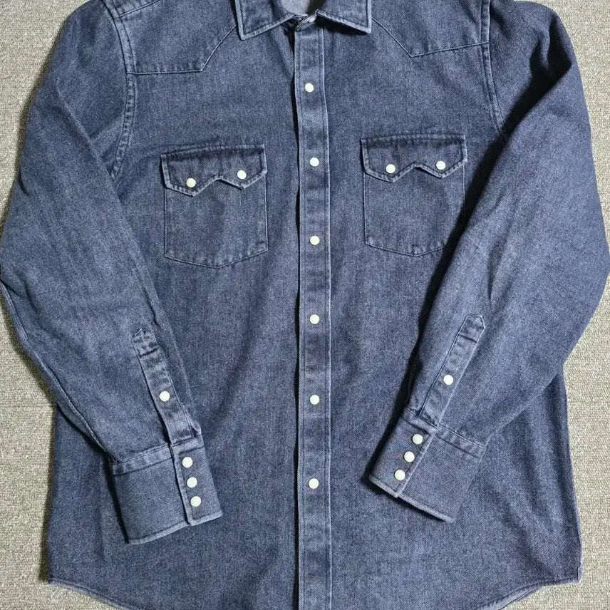[BUNJANG] P. Johnson Denim Western Shirt / P. JOHNSON 피죤슨 데님 웨스턴셔츠