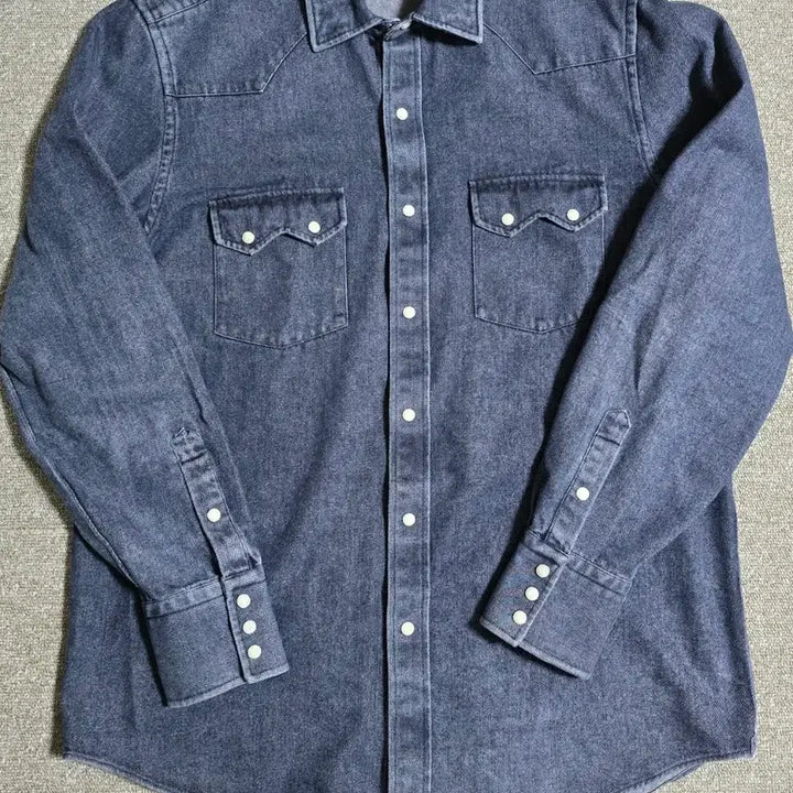 [BUNJANG] P. Johnson Denim Western Shirt / P. JOHNSON 피죤슨 데님 웨스턴셔츠