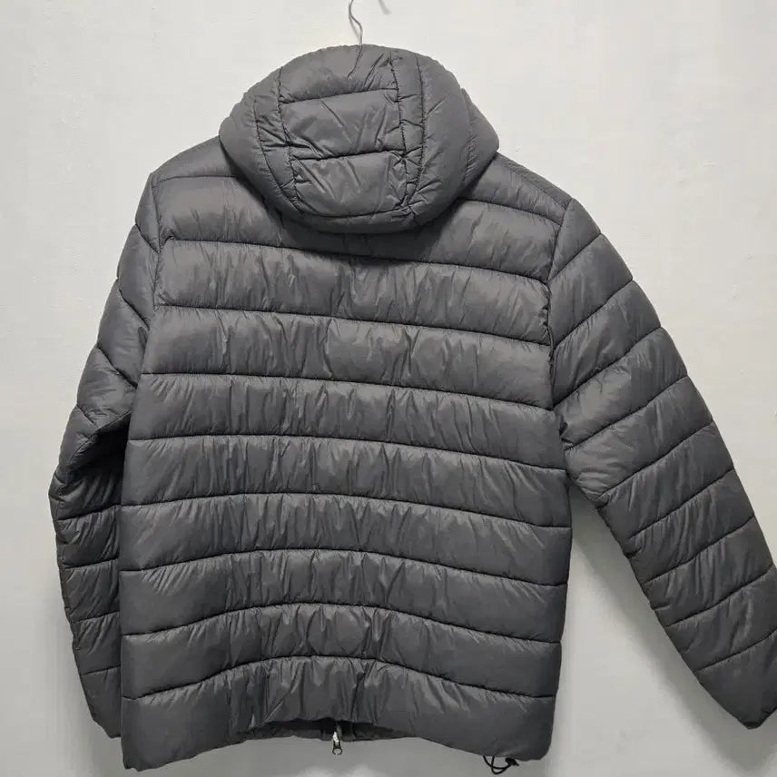 [BUNJANG] Unisex Gray Lightweight Hooded Padded Jumper / 반값택배가능 후드 패딩 점퍼 그레이 경량패딩 남녀공용 새상품