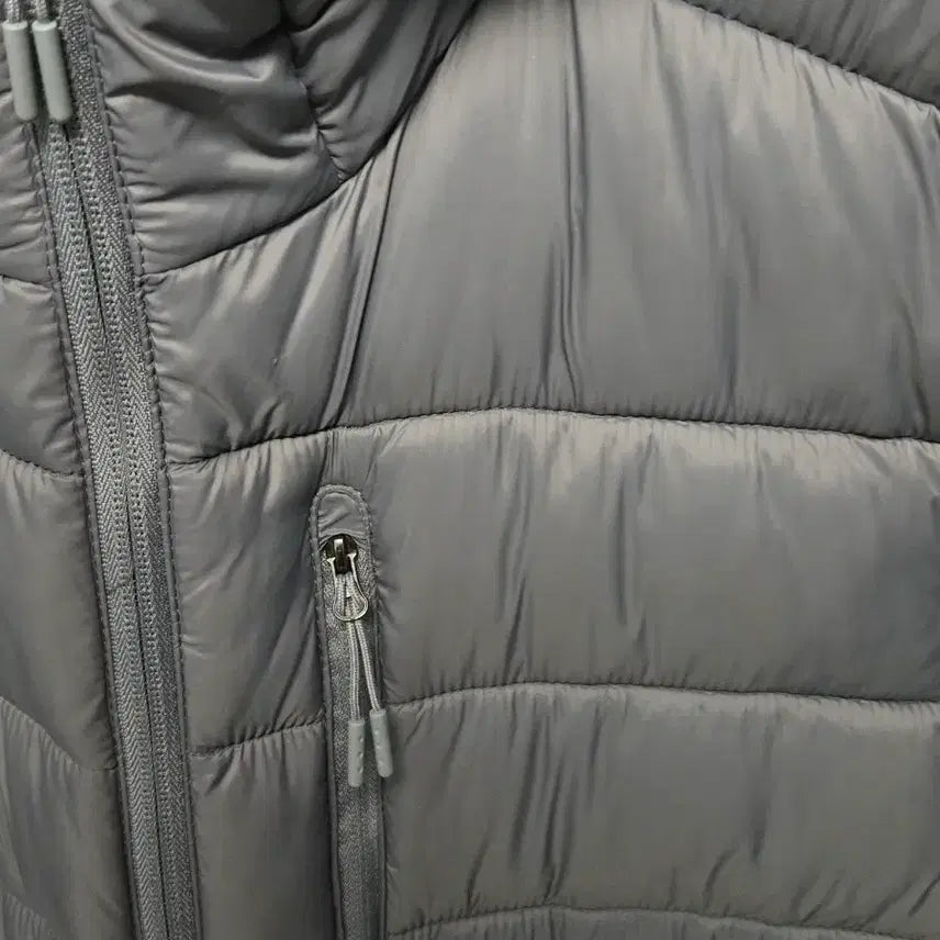 [BUNJANG] Unisex Gray Lightweight Hooded Padded Jumper / 반값택배가능 후드 패딩 점퍼 그레이 경량패딩 남녀공용 새상품